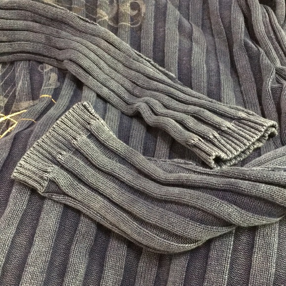 I.N.C Knitted blue pull over sweater. - Picture 11 of 11